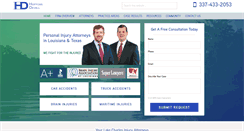 Desktop Screenshot of hdinjurylaw.com