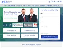 Tablet Screenshot of hdinjurylaw.com